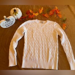 white classic St. John’s Bay Sweater